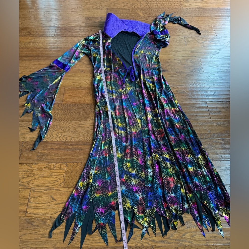 Halloween Costume Robe‎ Colorful Spider Print - Picture 8 of 8